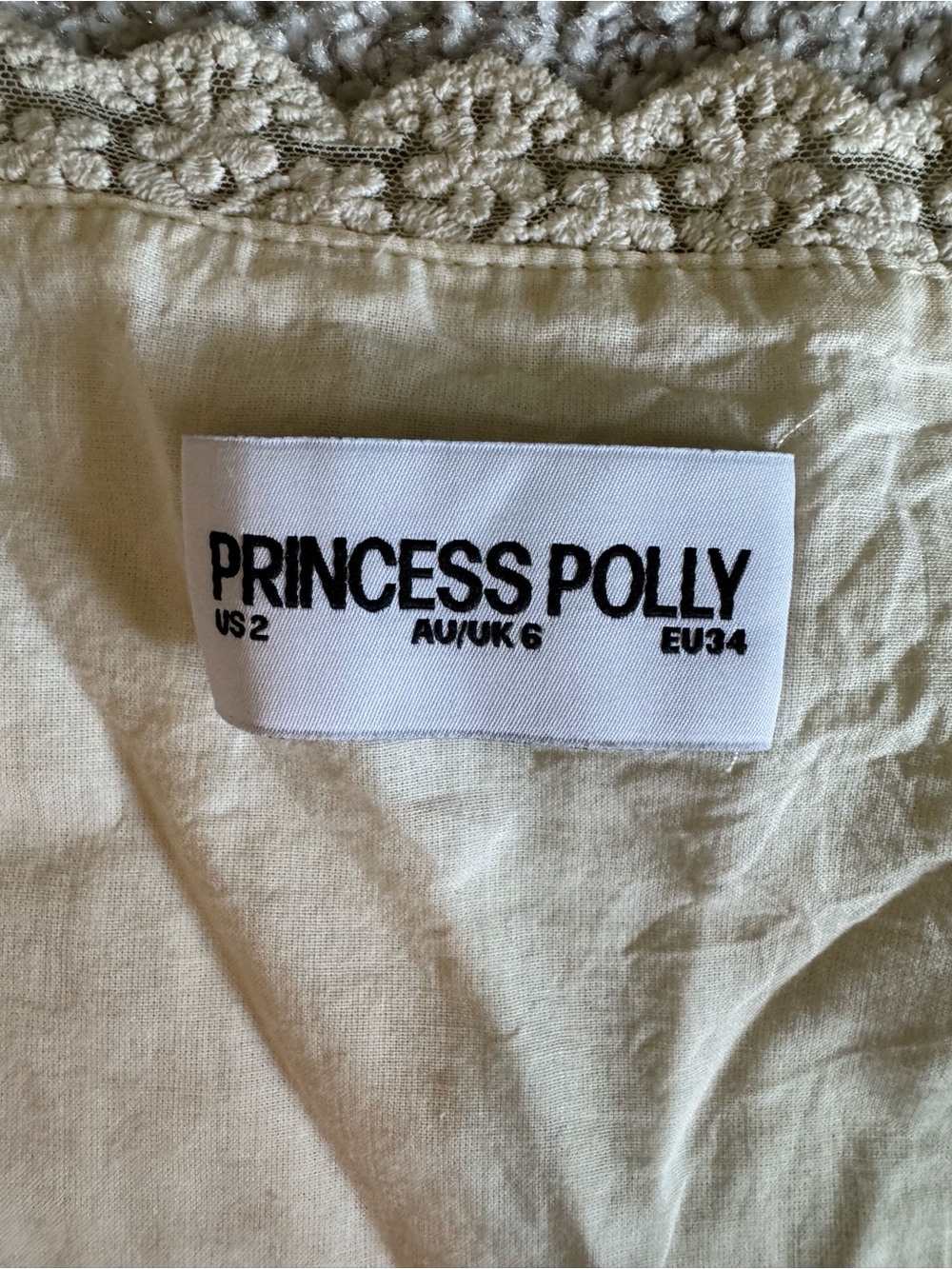 Princess Polly Cream Lace-Trim Sundress - Picture 4 of 5